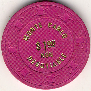 Monte Carlo $1 (Non Negotiable) chip - Spinettis Gaming - 2