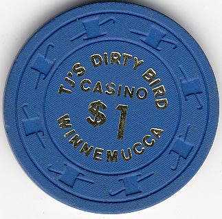 TJ's Dirty Bird $1 (blue) chip - Spinettis Gaming - 1