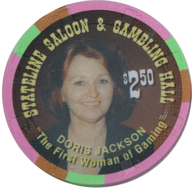 Stateline Saloon Casino Amargosa Valley Nevada $2.50 Chip Doris Jackson 1996
