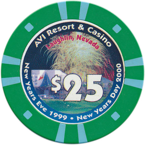 Avi Casino Laughlin Nevada $25 Chip 1999