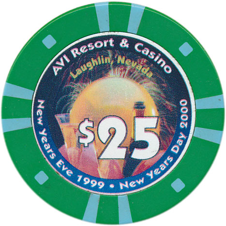 Avi Casino Laughlin Nevada $25 Chip 1999