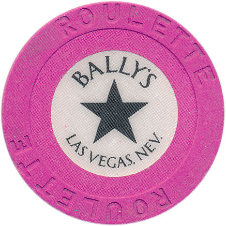 Ballys Casino Las Vegas Nevada Pink Roulette Chip 1986