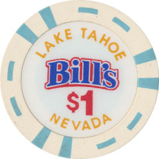 Bill's Casino Lake Tahoe Nevada $1 Chip 2002