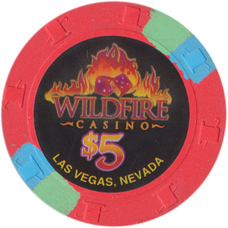 Wildfire Casino Las Vegas Nevada $5 Chip 2001
