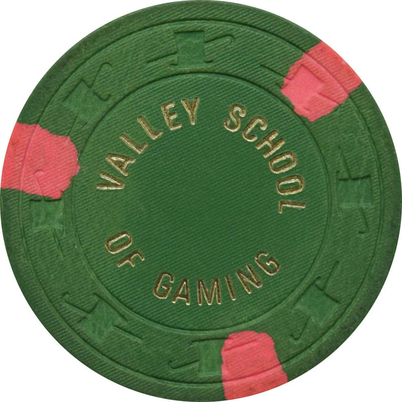 Valley School of Gaming Las Vegas Nevada Set of 22 $25 Chips 1980s