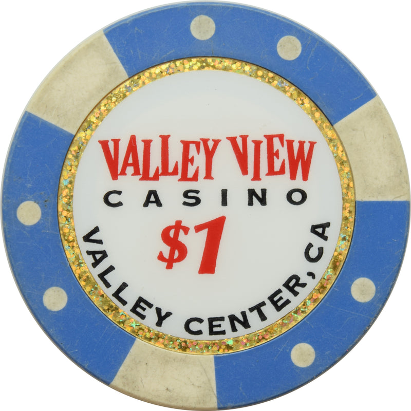 Valley View Casino Valley Center California $1 Bud Jones Chip