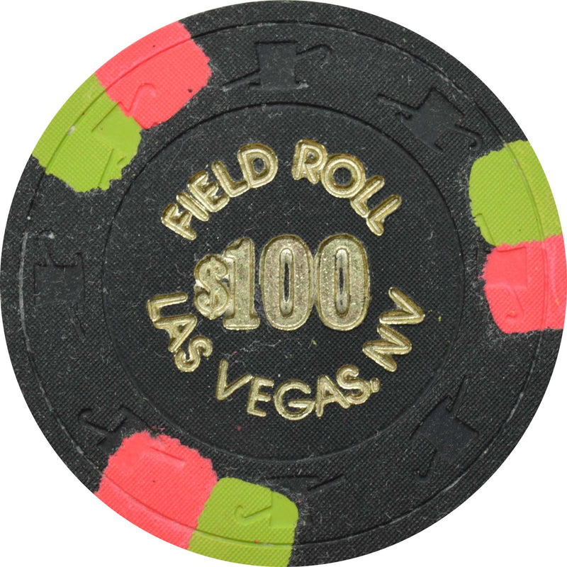 Vegas World Casino Las Vegas Nevada $100 Field Roll Chip 1980s