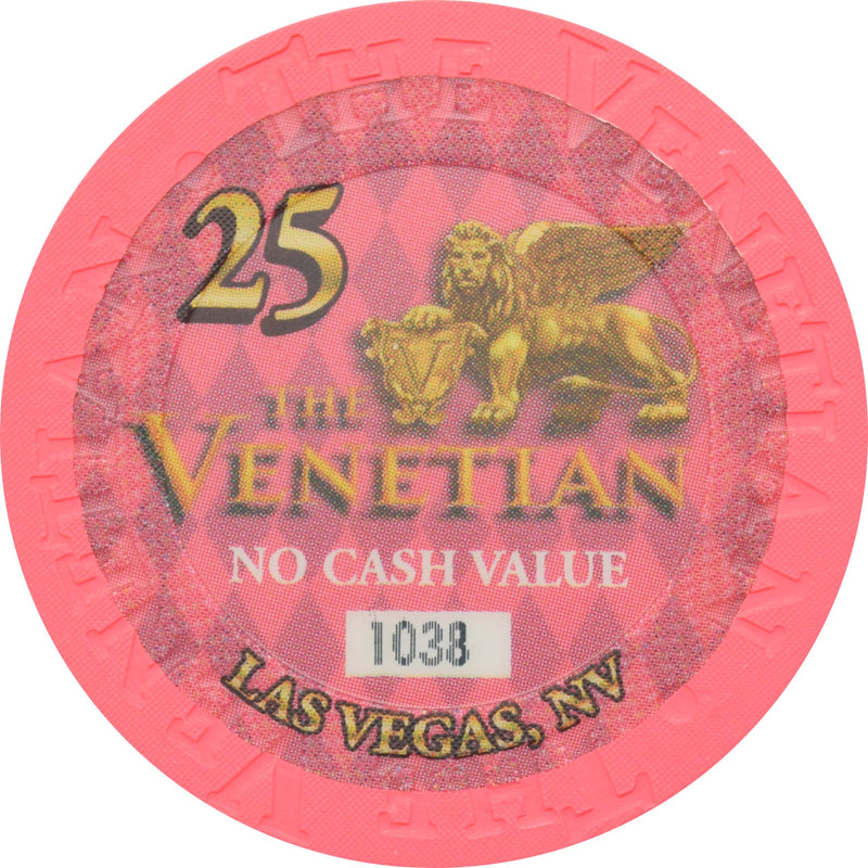 The Venetian Casino Las Vegas Nevada $25 No Cash Value Chip 2000 43mm