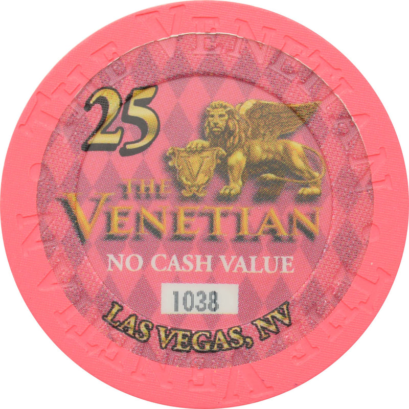 The Venetian Casino Las Vegas Nevada $25 No Cash Value Chip 2000 43mm