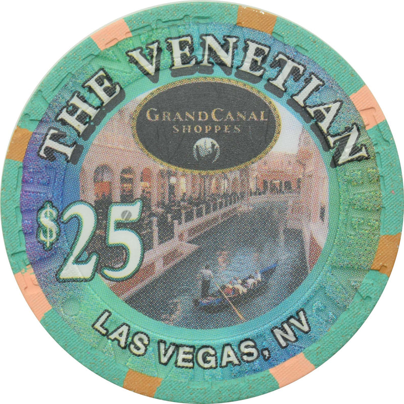 The Venetian Casino Las Vegas Nevada $25 Grand Canal Shoppes Chip 1999
