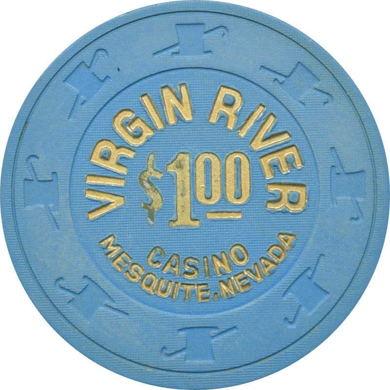 Virgin River Casino Mesquite Nevada $1 Chip 1990