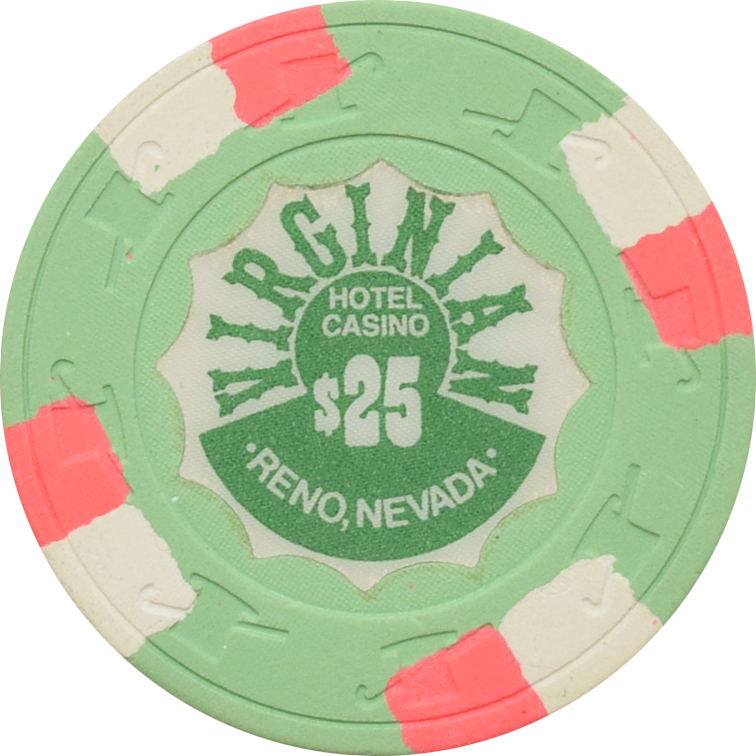 Virginian Casino Reno Nevada $25 Chip 1989