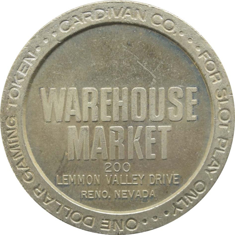 Warehouse Market Casino 200 Lemmon Valley Drive $1 Token 1986