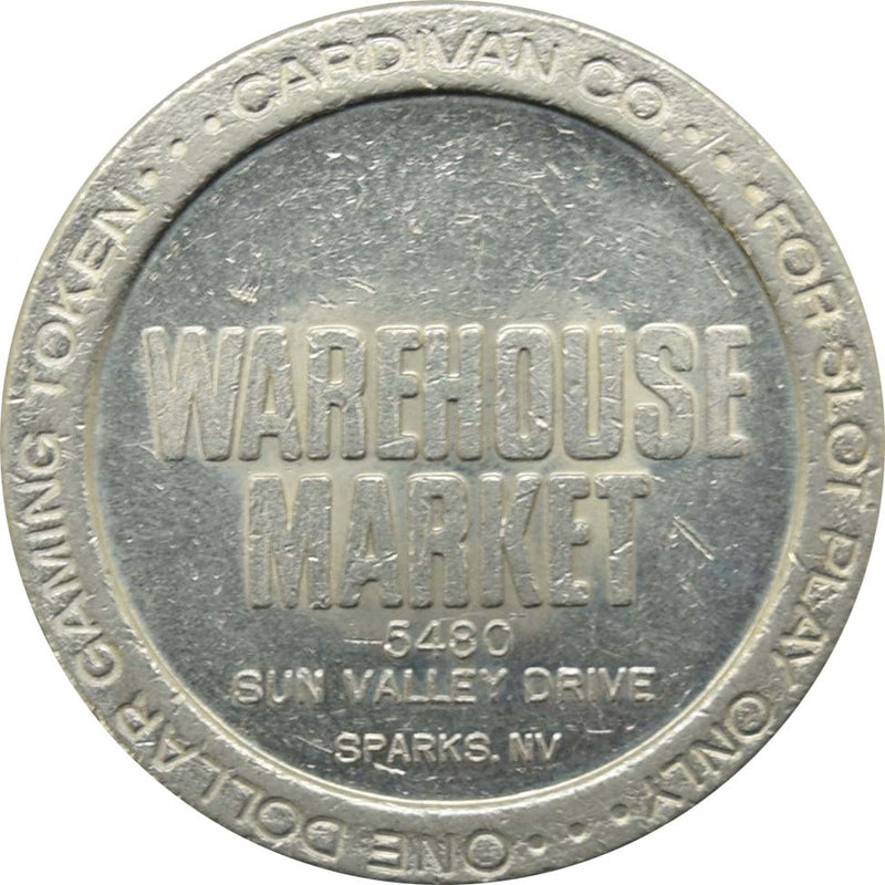 Warehouse Market Casino 5480 Sun Valley Drive $1 Token 1986
