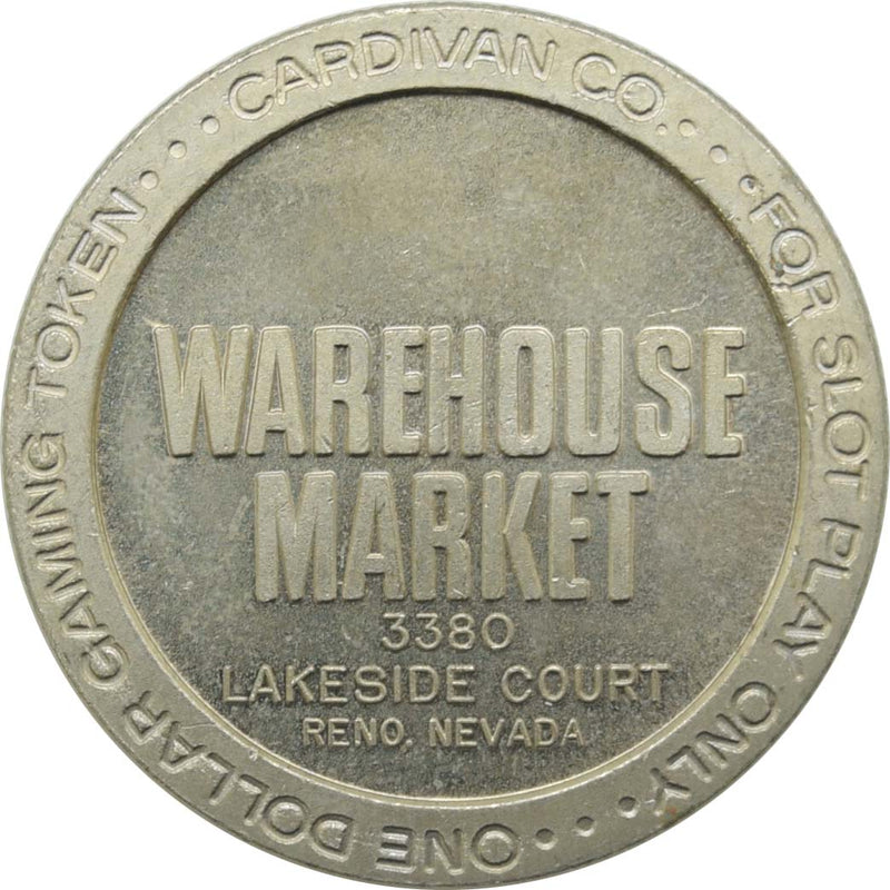 Warehouse Market Casino 3380 Lakeside Court $1 Token 1986