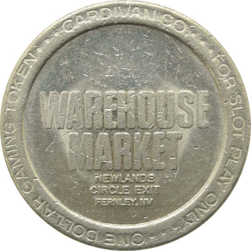 Warehouse Market Casino Newlands Circle Exit $1 Token 1986