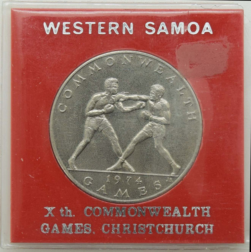 Commonwealth Games 1974 Christ Church $1 Token Samoa I Sisifo