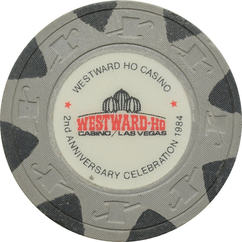 Westward Ho Casino Las Vegas Nevada 2nd Anniversary Chip 1984
