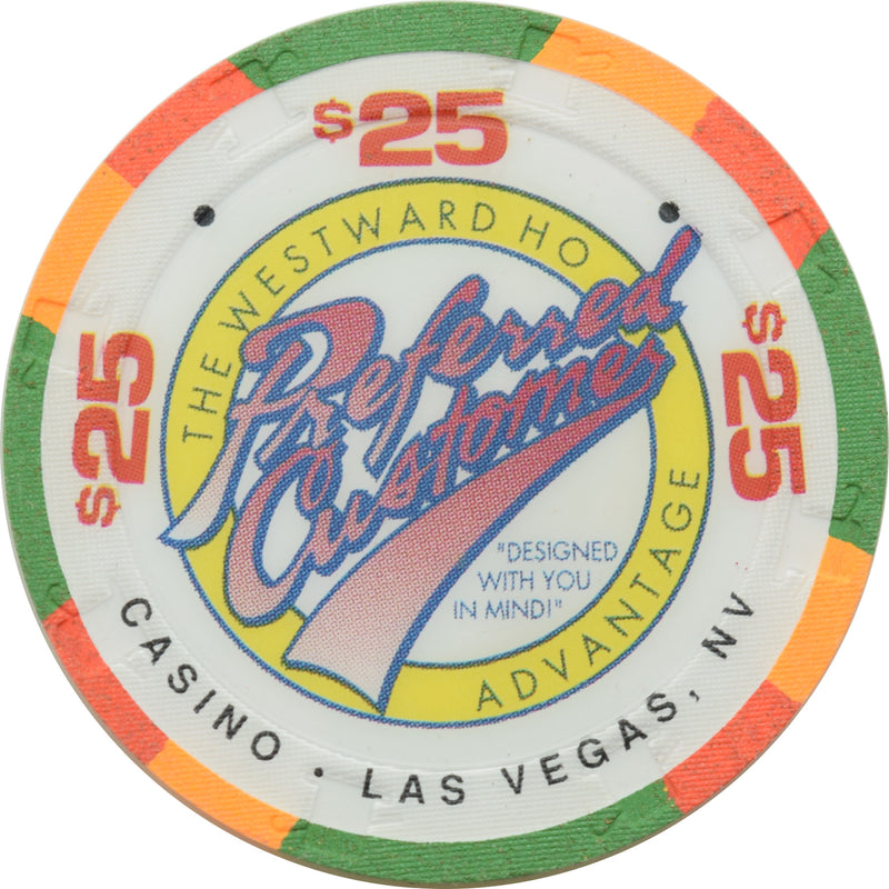 Westward Ho Casino Las Vegas Nevada $25 Puttin' On The Ritz Chip 1996