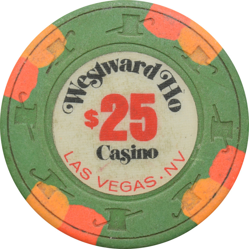 Westward Ho Casino Las Vegas Nevada $25 Chip 1971