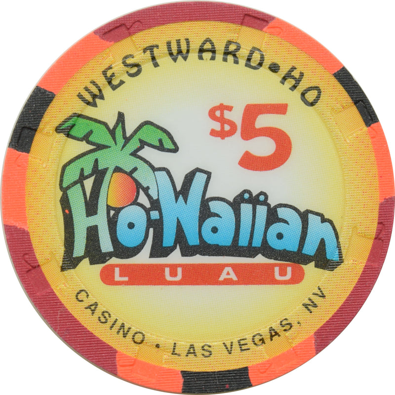 Westward Ho Casino Las Vegas Nevada $5 Ho-Waiian Luau Chip 1996