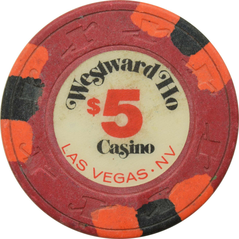 Westward Ho Casino Las Vegas Nevada $5 Chip 1971