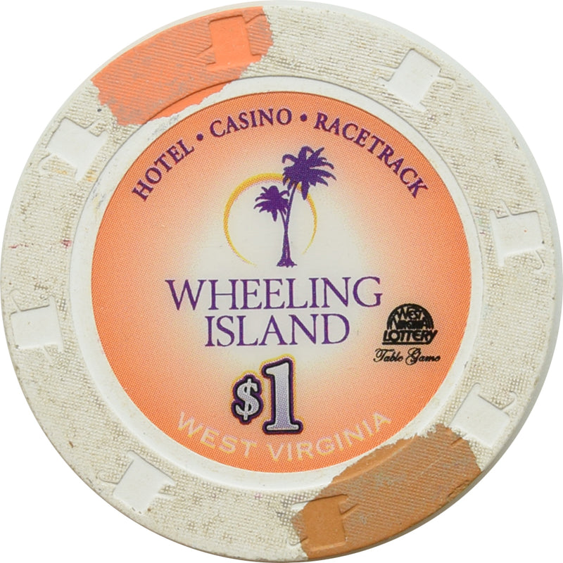 Wheeling Island Casino Wheeling WV $1 Chip