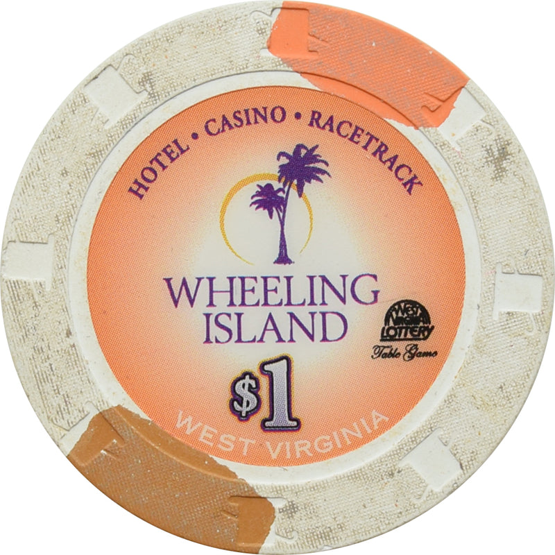 Wheeling Island Casino Wheeling WV $1 Chip