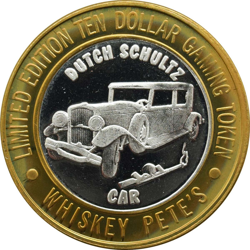 Whiskey Pete's Casino Primm Nevada "Dutch Schultz Car" $10 Silver Strike .999 Fine Silver 1999