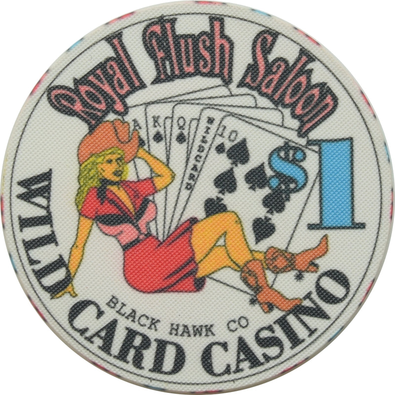 Wild Card Saloon & Casino Black Hawk CO $1 Chip