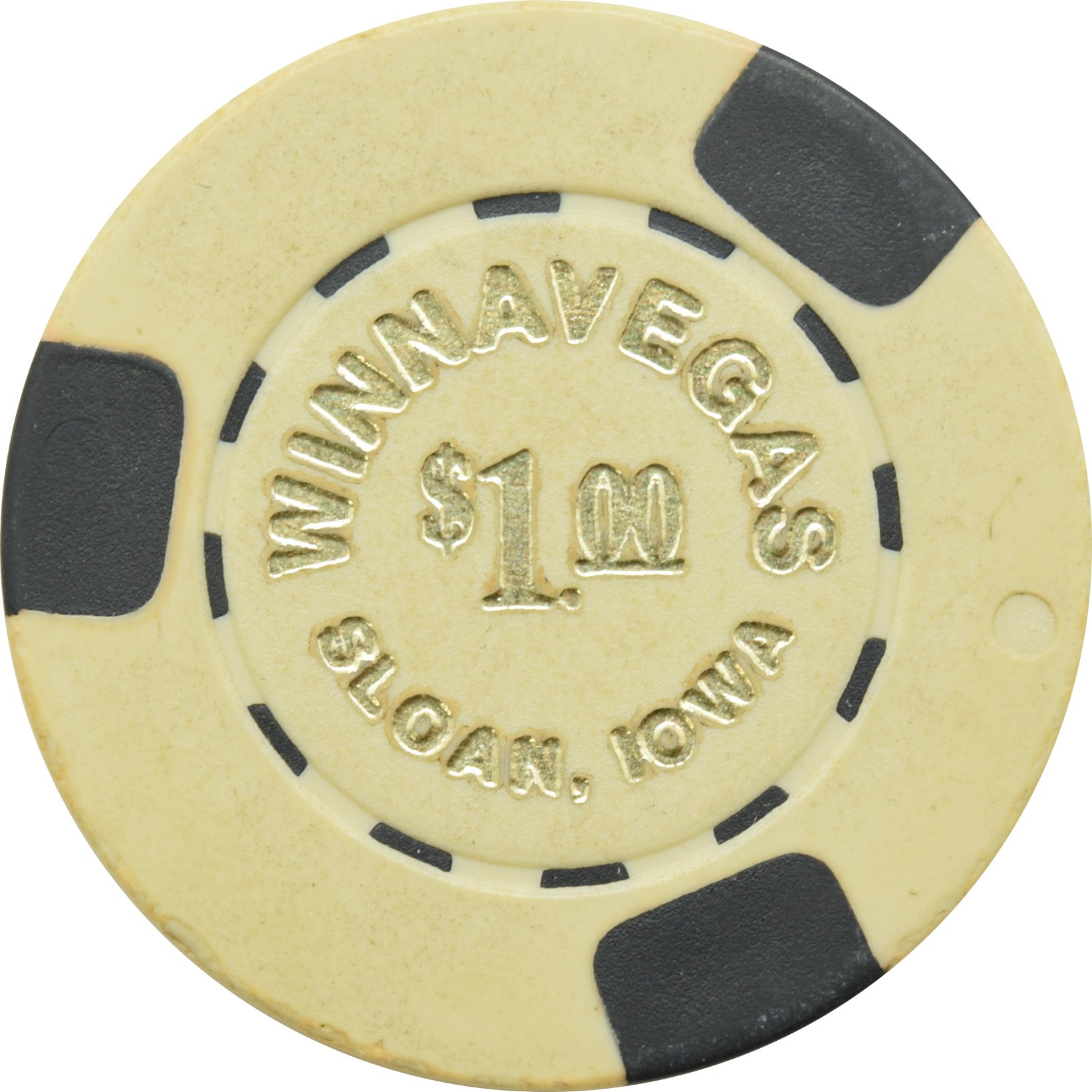 Winnavegas Casino Sloan Iowa $1 Chip #2