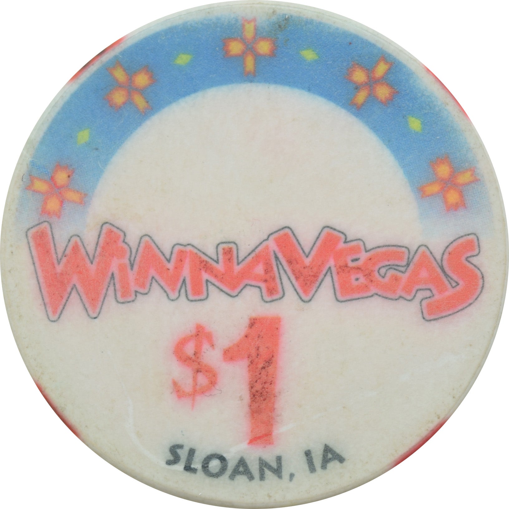 Winnavegas Casino Sloan IA $1 Chip