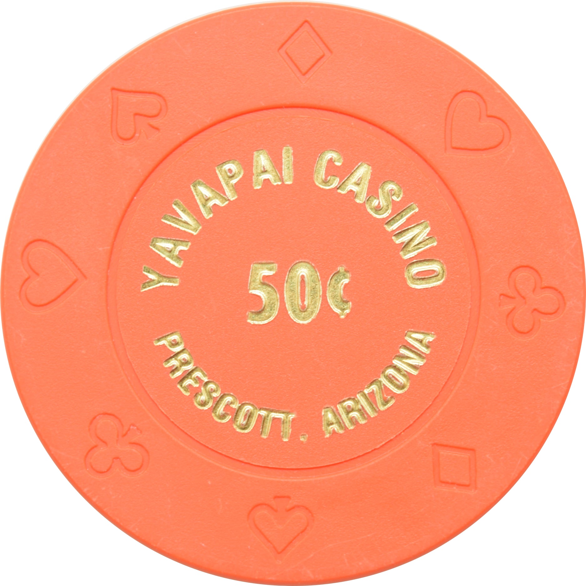 Yavapai Casino Prescott Arizona 50 Cent Chip