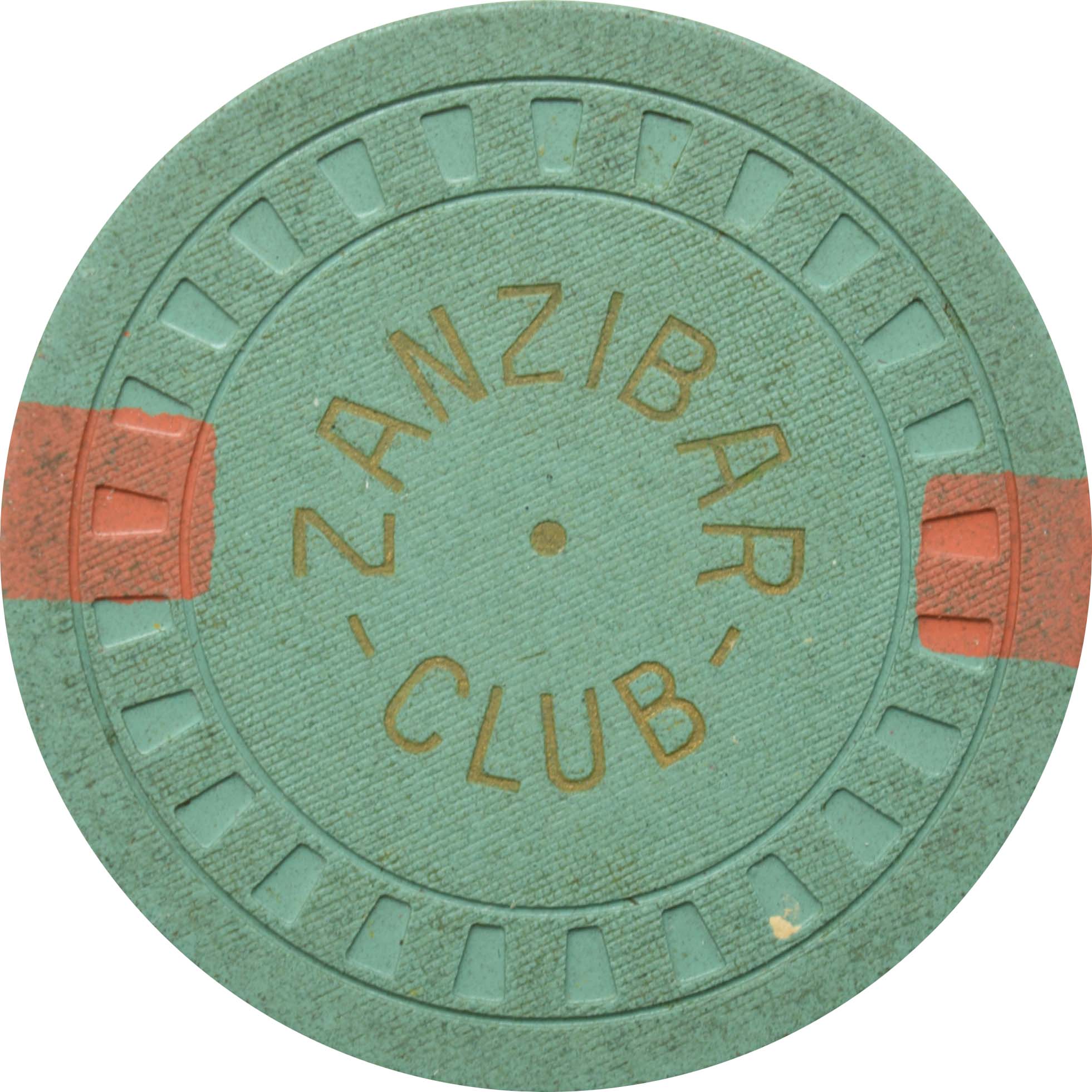 Zanzibar Casino N. Las Vegas Nevada $5 Chip 1954