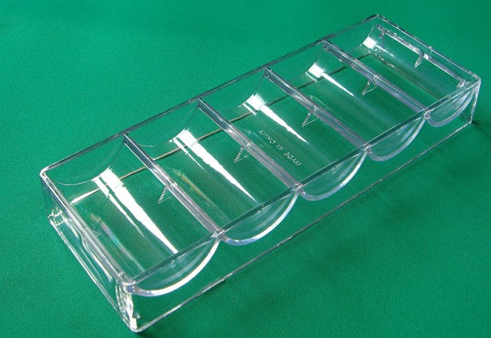 Clear Acrylic Chip Tray for 43mm (Baccarat) Chips - Spinettis Gaming