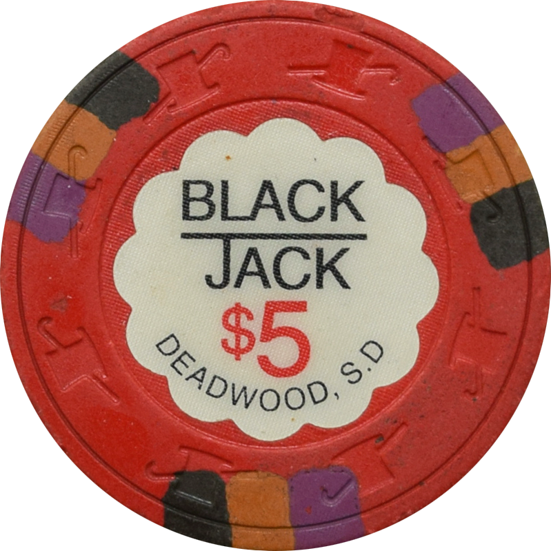 Black Jack Casino Deadwood South Dakota $5 Chip