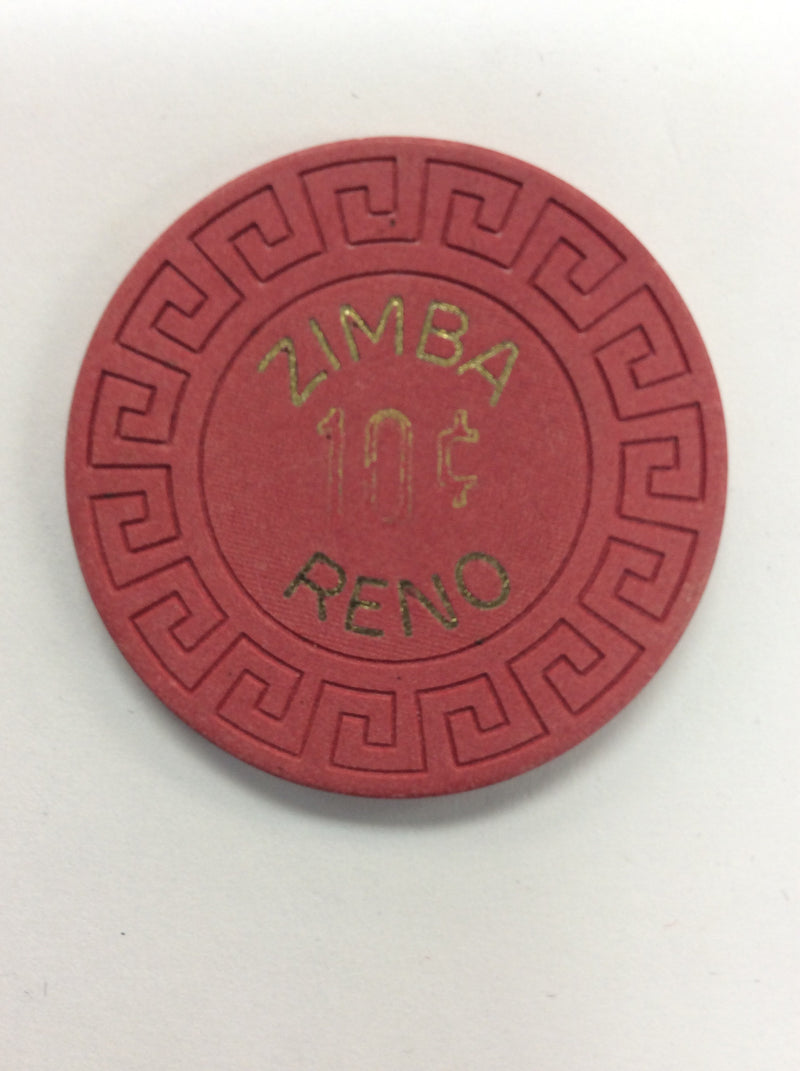 Zimba Casino Reno 10¢ chip (1969) - Spinettis Gaming