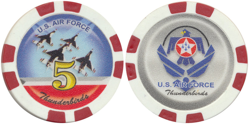 Thunderbirds U.S. Air Force Poker Chips - Spinettis Gaming - 13