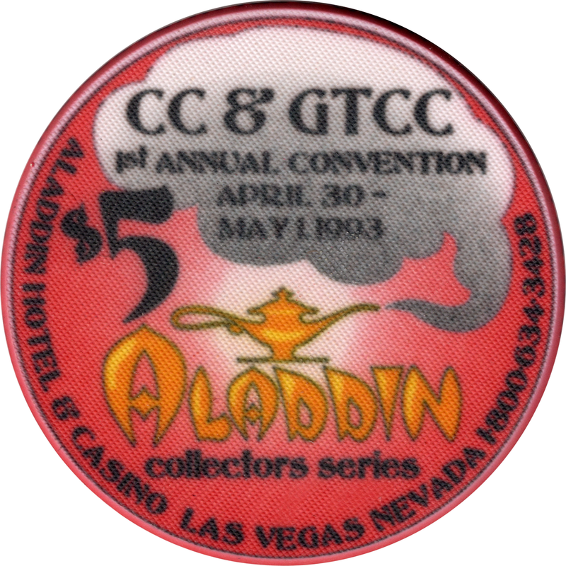 Aladdin Casino Las Vegas Nevada $5 CCGTCC 1st Convention Chip 1993