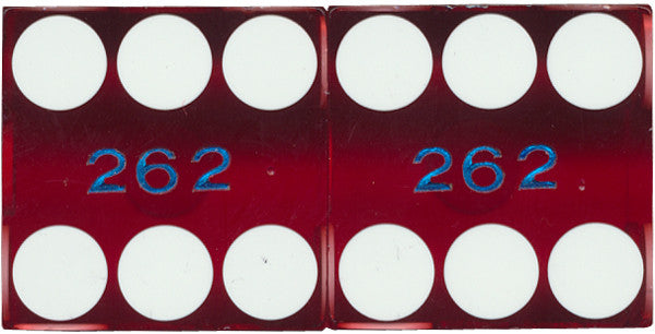 Aliante Matching Numbers Casino Red Dice, One pair - Spinettis Gaming - 4