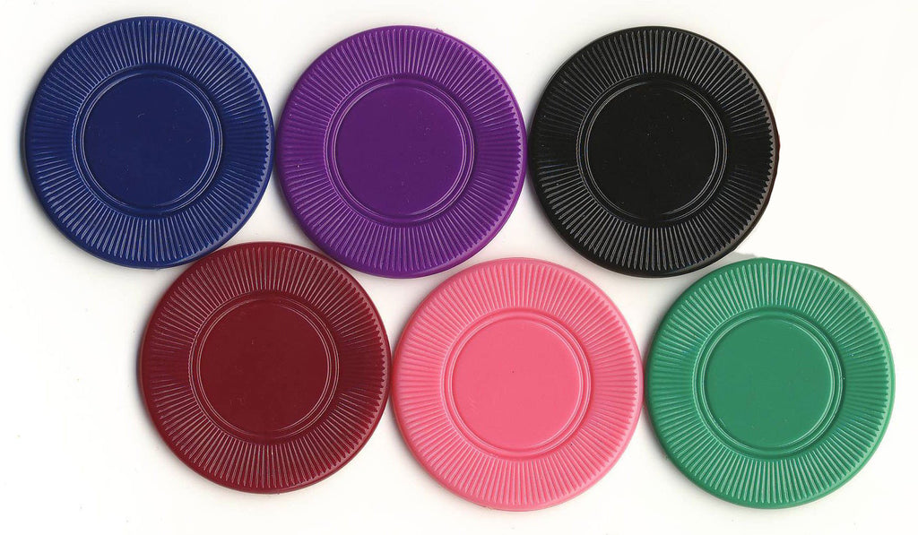 3.1 Gram Light Weight Plain Interlocking Plastic Roulette Chips Set of