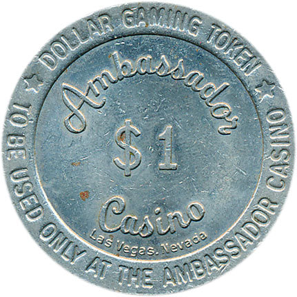 Ambassador Casino Las Vegas Nevada $1 Token 1980