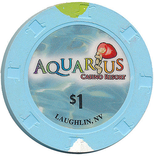 Aquarius Casino Laughlin $1 Chip (Large Inlay) - Spinettis Gaming