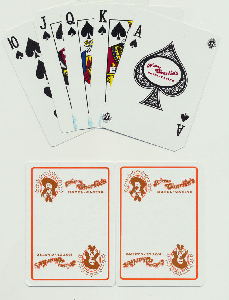 Arizona Charlies Las Vegas Used Deck of Casino Playing Cards White - Spinettis Gaming