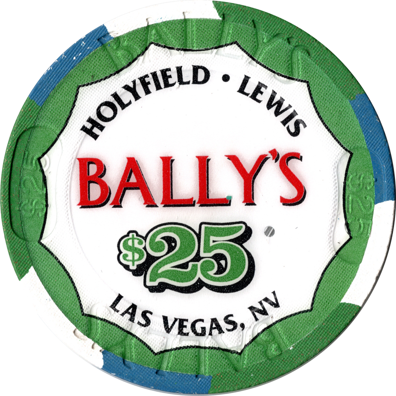Bally's Casino Las Vegas Nevada $25 Chip Evander Holyfield