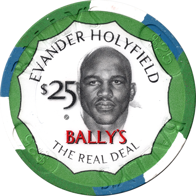 Bally's Casino Las Vegas Nevada $25 Chip Evander Holyfield