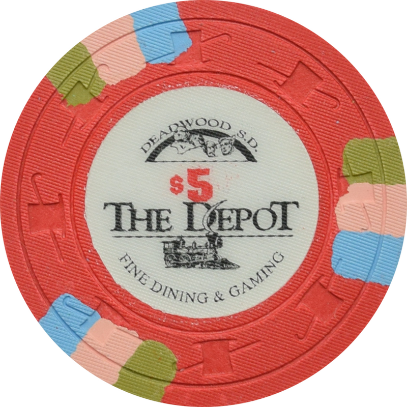 The Depot Casino Deadwood South Dakota $5 Chip