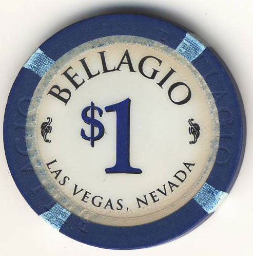 Bellagio Casino Las Vegas Nevada $1 Chip 1998