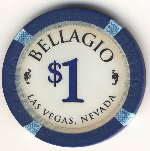 Bellagio Casino Las Vegas $1 Navy 1998 Chip - Spinettis Gaming