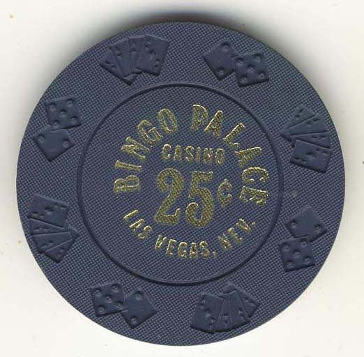 Bingo Palace Casino 25 cent (navy 1977) Chip - Spinettis Gaming - 2